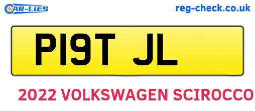 P19TJL are the vehicle registration plates.