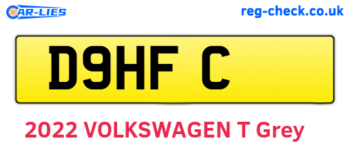 D9HFC are the vehicle registration plates.