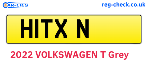 H1TXN are the vehicle registration plates.