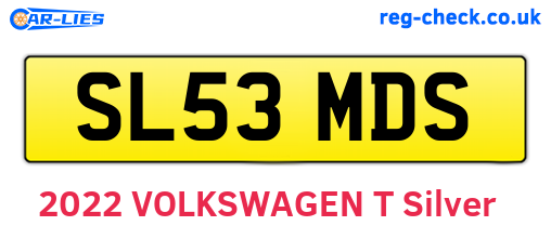 SL53MDS are the vehicle registration plates.