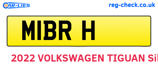 M1BRH are the vehicle registration plates.