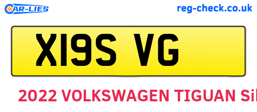 X19SVG are the vehicle registration plates.