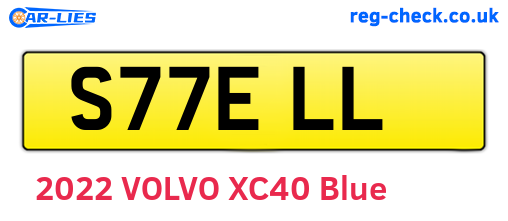 S77ELL are the vehicle registration plates.