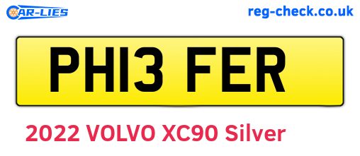 PH13FER are the vehicle registration plates.