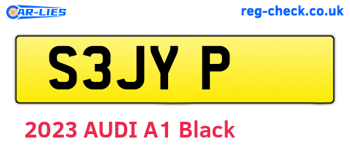 S3JYP are the vehicle registration plates.