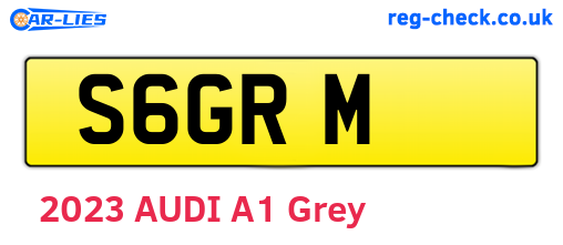 S6GRM are the vehicle registration plates.