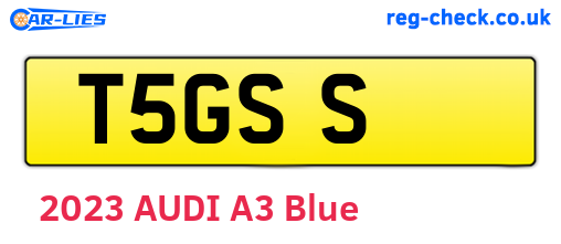 T5GSS are the vehicle registration plates.