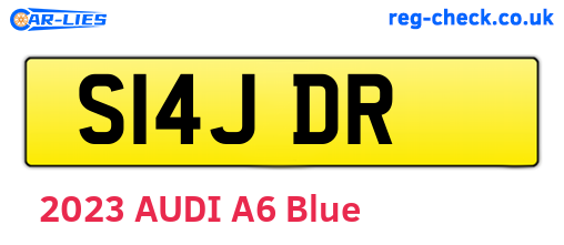 S14JDR are the vehicle registration plates.