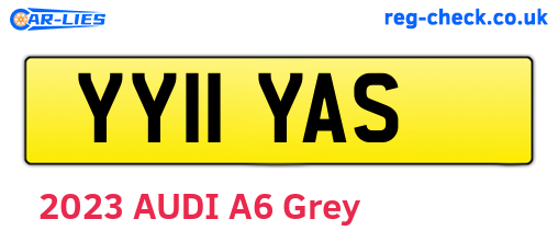 YY11YAS are the vehicle registration plates.