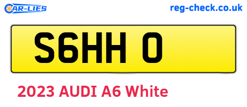 S6HHO are the vehicle registration plates.