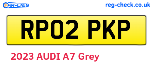 RP02PKP are the vehicle registration plates.