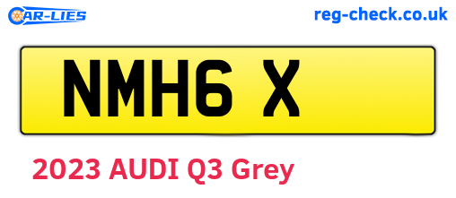 NMH6X are the vehicle registration plates.