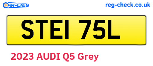 STE175L are the vehicle registration plates.