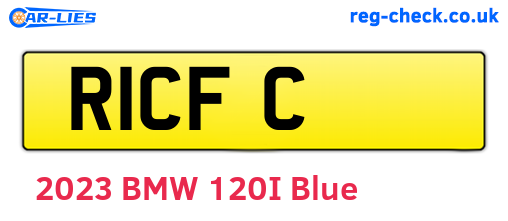 R1CFC are the vehicle registration plates.