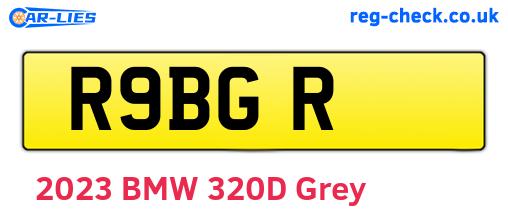 R9BGR are the vehicle registration plates.