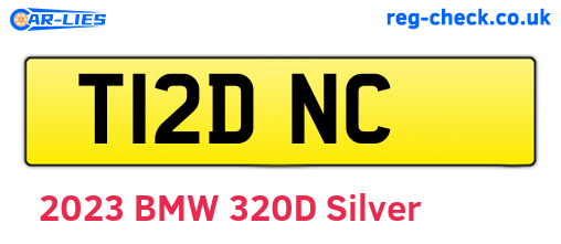T12DNC are the vehicle registration plates.