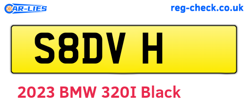 S8DVH are the vehicle registration plates.