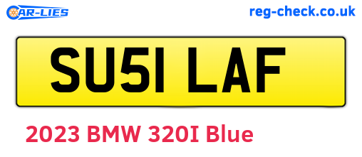 SU51LAF are the vehicle registration plates.