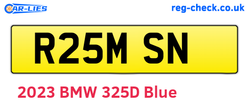 R25MSN are the vehicle registration plates.