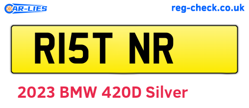 R15TNR are the vehicle registration plates.