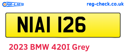 NIA1126 are the vehicle registration plates.