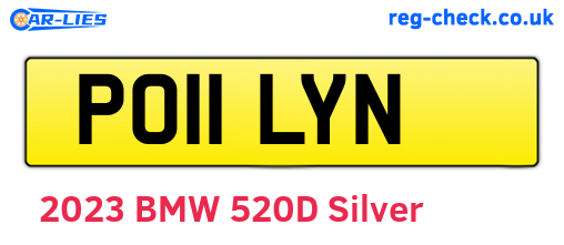 PO11LYN are the vehicle registration plates.