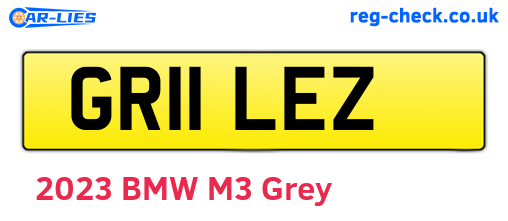 GR11LEZ are the vehicle registration plates.