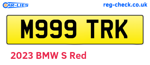 M999TRK are the vehicle registration plates.