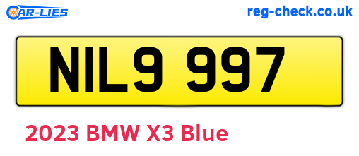 NIL9997 are the vehicle registration plates.
