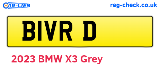 B1VRD are the vehicle registration plates.