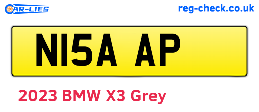 N15AAP are the vehicle registration plates.