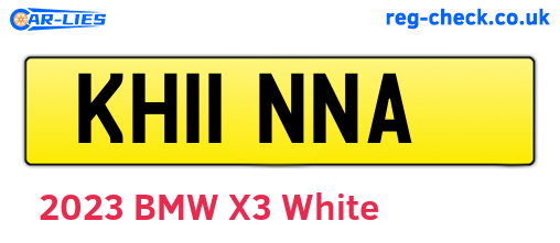 KH11NNA are the vehicle registration plates.