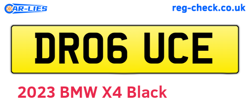 DR06UCE are the vehicle registration plates.