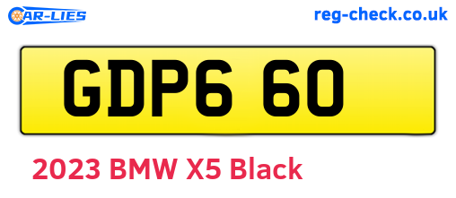 GDP660 are the vehicle registration plates.
