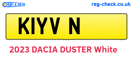 K1YVN are the vehicle registration plates.