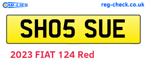 SH05SUE are the vehicle registration plates.