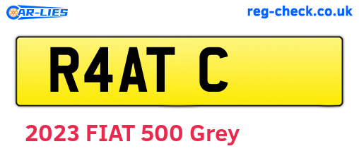 R4ATC are the vehicle registration plates.