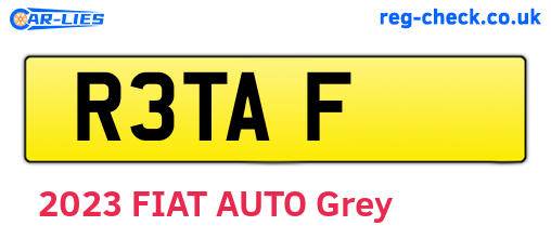R3TAF are the vehicle registration plates.