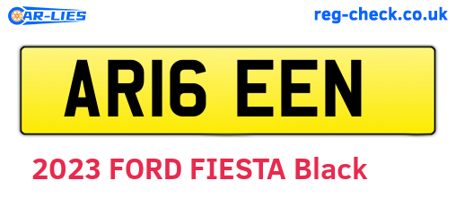 AR16EEN are the vehicle registration plates.