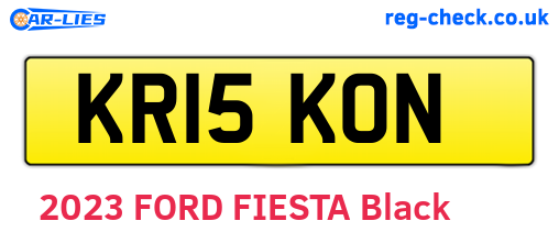 KR15KON are the vehicle registration plates.