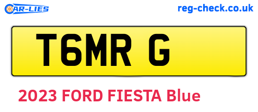 T6MRG are the vehicle registration plates.