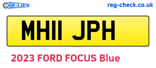 MH11JPH are the vehicle registration plates.