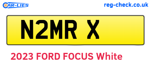 N2MRX are the vehicle registration plates.