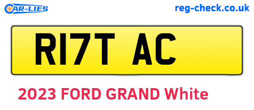 R17TAC are the vehicle registration plates.