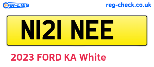 N121NEE are the vehicle registration plates.