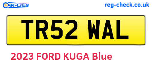 TR52WAL are the vehicle registration plates.