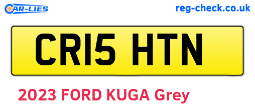 CR15HTN are the vehicle registration plates.