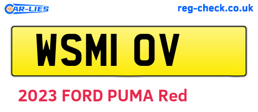 WSM10V are the vehicle registration plates.