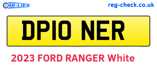 DP10NER are the vehicle registration plates.