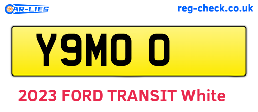 Y9MOO are the vehicle registration plates.